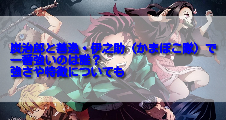 炭治郎と善逸 伊之助 かまぼこ隊 で一番強いのは誰 強さや特徴についても 足長パパのブログ